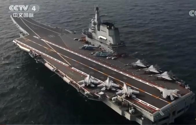 山东号航母的入列时刻,中国的海军力量再添新篇章,山东号航母入列,中国海军力量再上新台阶
