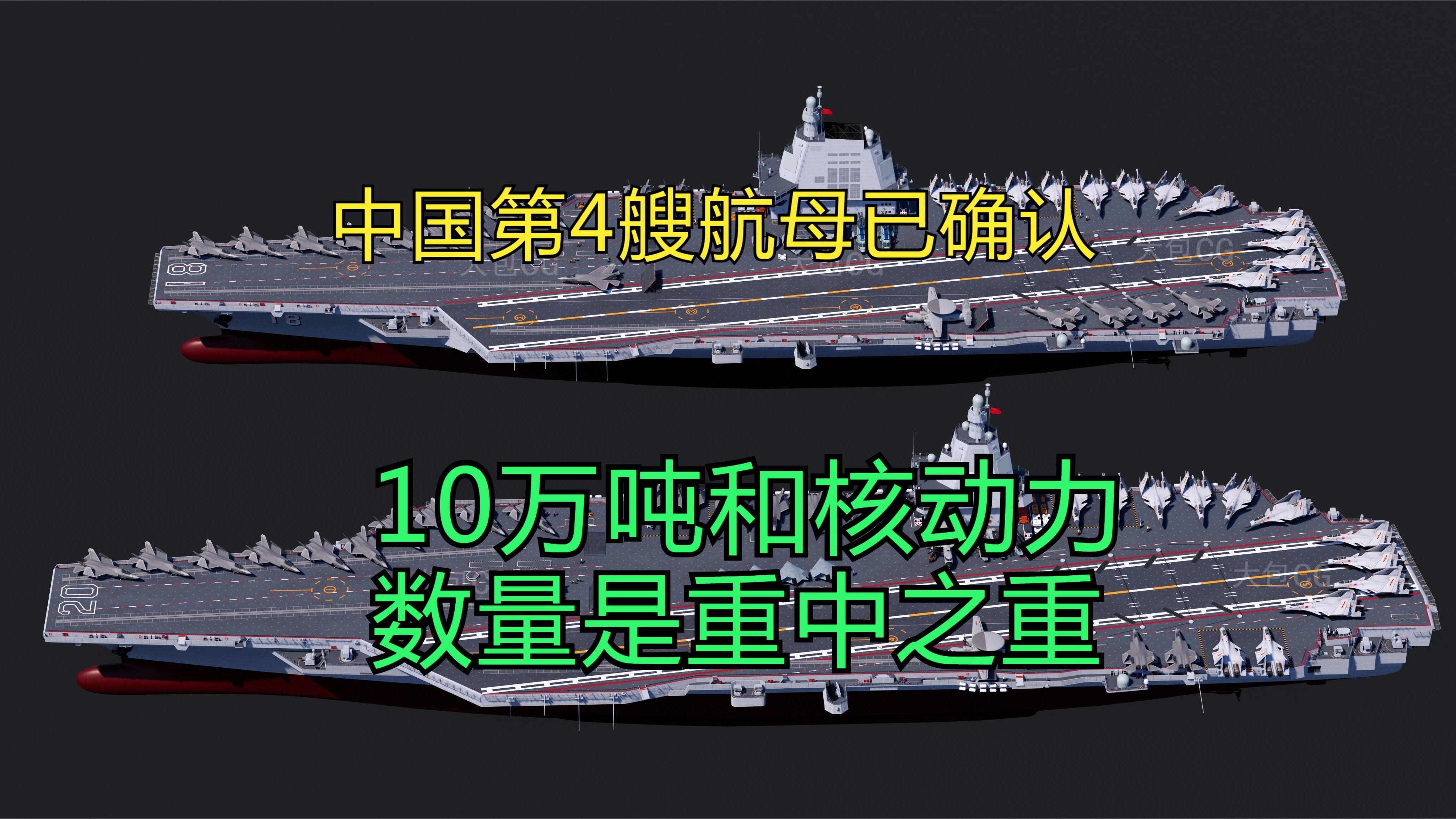 中国航母的吨位概览，中国航母吨位概览