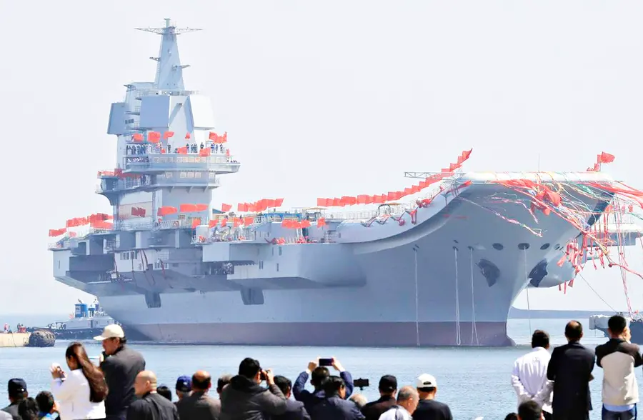 山东号航母下水时间揭秘,中国海军建设的里程碑时刻,山东号航母下水时间揭秘,中国海军建设的重要里程碑时刻