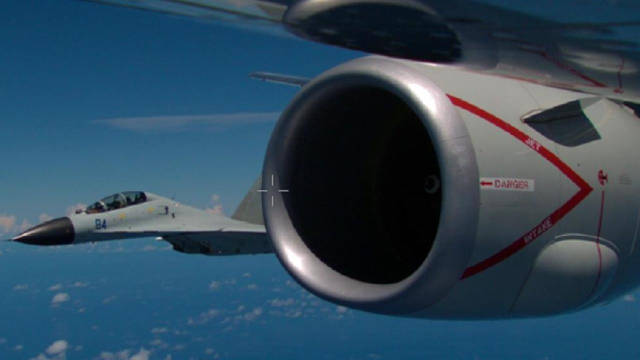 歼-11在南海的英勇拦截,一次空中力量的较量,南海歼-11英勇拦截,空中力量较量展现中国风采