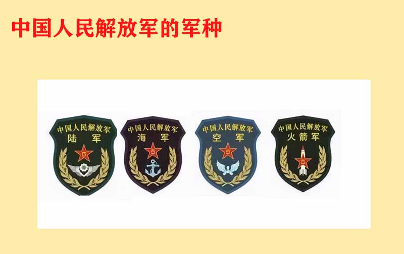 中国人民解放军军种介绍,中国人民解放军军种简介