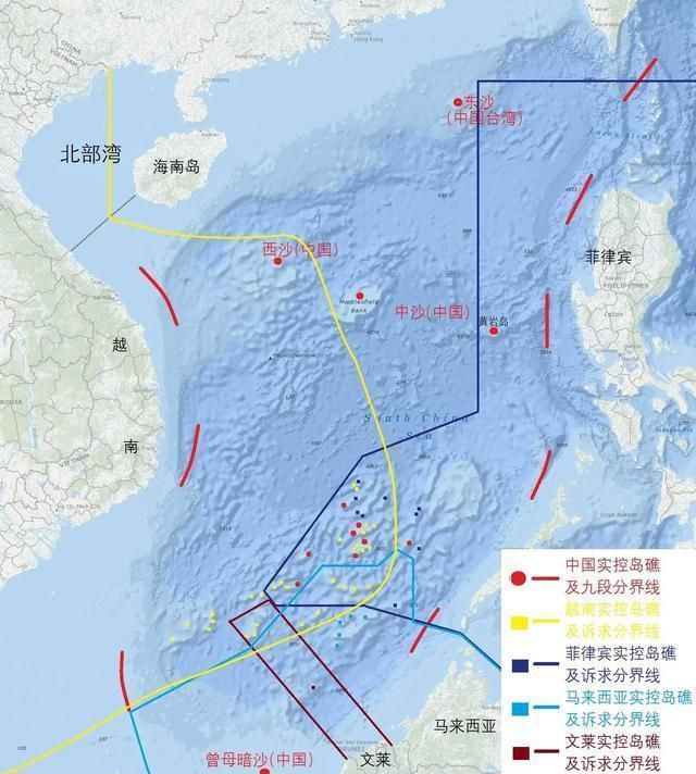 南海地图分界线的探索与解析，南海地图分界线的深度探索与解析